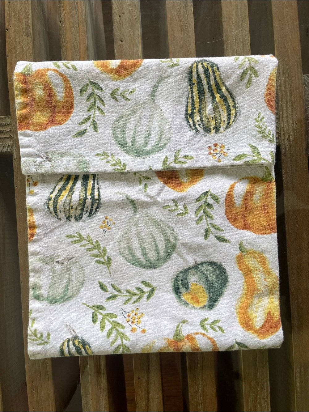 Autumn Harvest Pumpkin Cotton Kitchen Towel - Picture 10 of 13